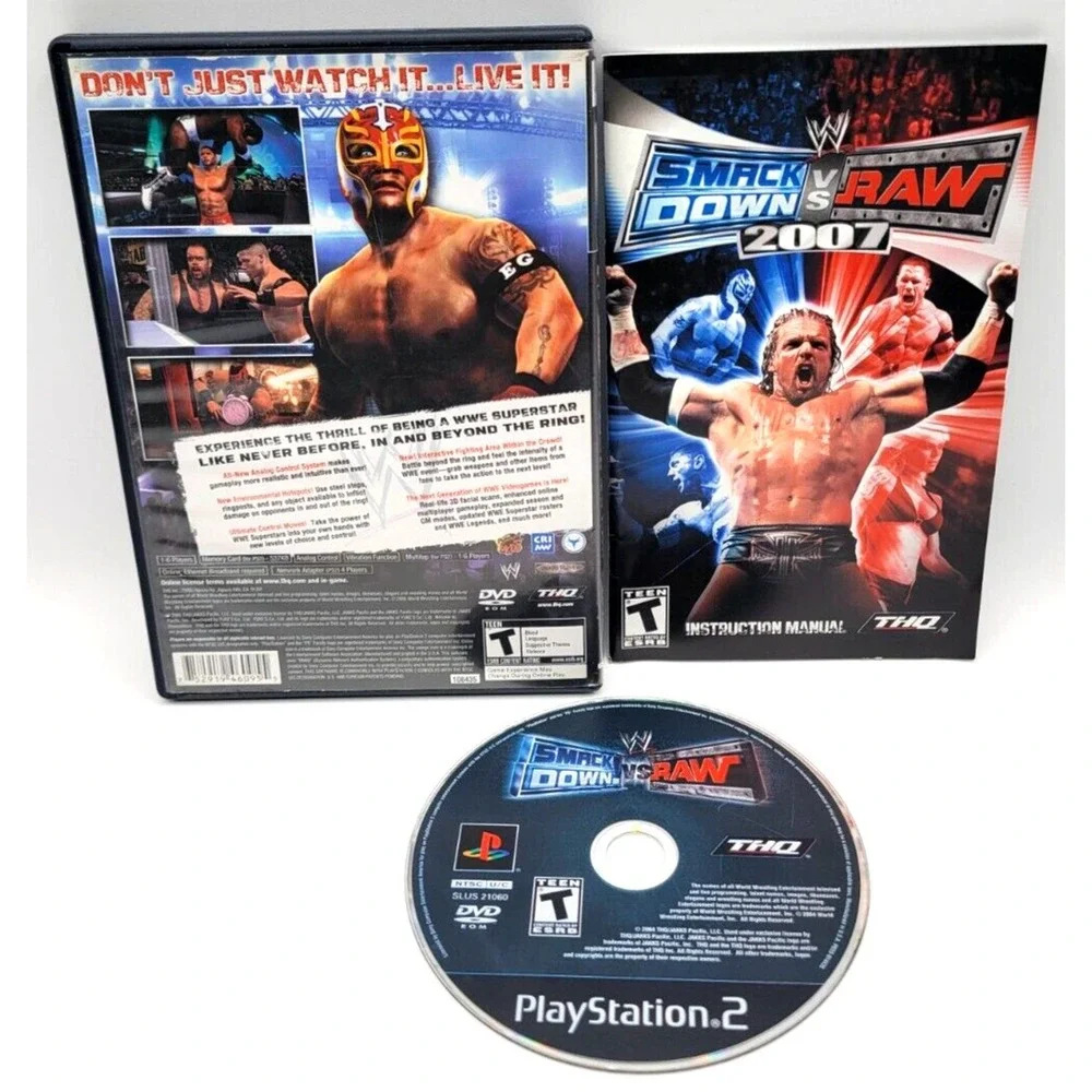 WWE SMACKDOWN‎ VS. RAW PS2 GAME CIB COMPLETE IN BOX PLAYSTATION 2